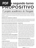 Projeto de acadêmico (por um segundo turno propositivo)