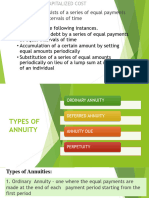 ECON CHAP 4 ANNUITIES and CAPITALIZED COST