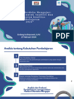 MATERI HARI 2 - Analisis Dan Evaluasi Pembelajaran Menggunakan PMM