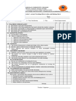 Student Teachers Observation and Rating Sheet 1