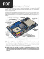 Motherboard Components and Functions