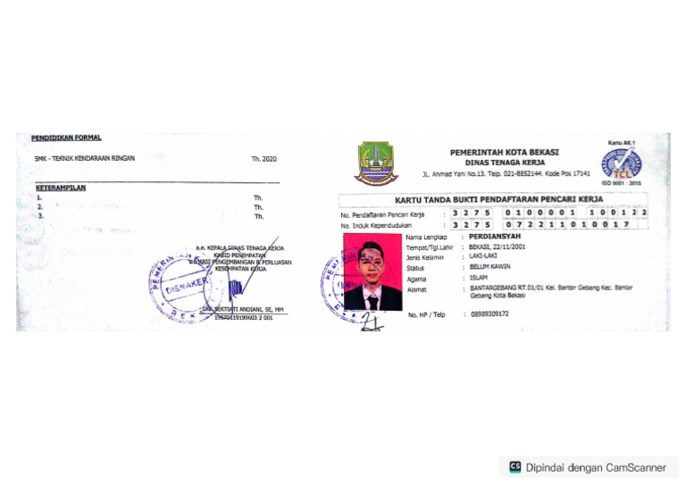 Kartu Kuning Ak1 Pdf