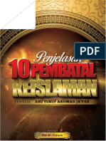 10 Pembatal Keislaman Oleh Ustadz Abu Yusuf Akhmad Ja'far