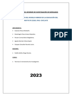 Informe de Tecnicas e Instrumentos de Investigacion - Final