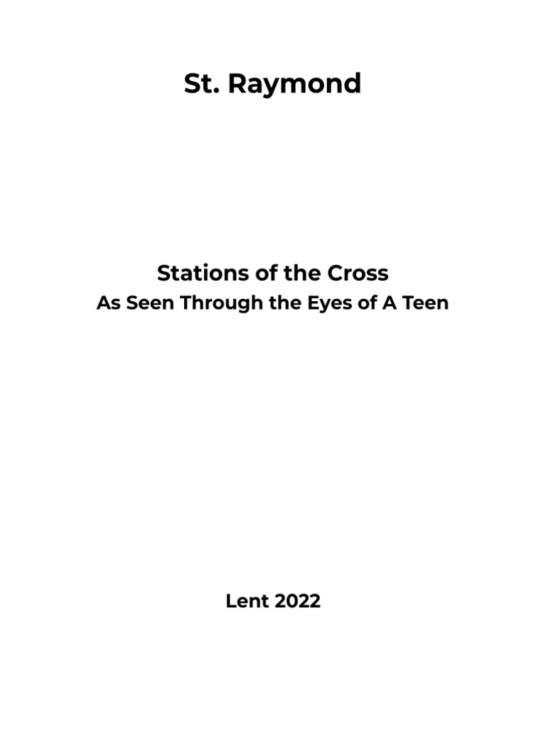 Ym Stations Of The Cross Script Pdf Jesus Prayer