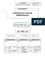 AS-PRO-09 Procedimiento en Caso de Emergencias