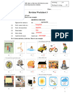 Revision Worksheet 3 - KEY