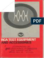 RCA Test Eq Catalog