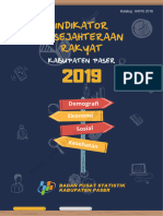 Indikator Kesejahteraan Rakyat Kabupaten Paser 2019