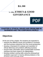 Chapter 6 Ethical Issues and Problems in Business and The Corporate World