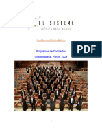España-Programas de Conciertos