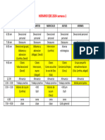 Horario Semana 1