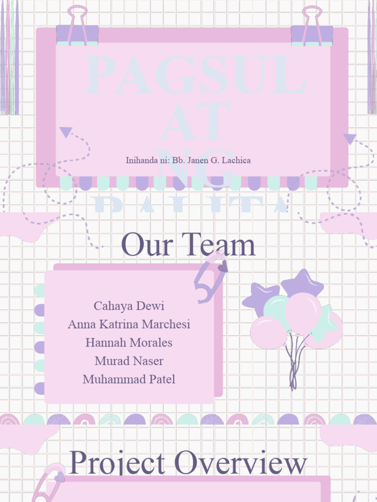 Pink Purple Cute Creative Group Project Presentation | PDF