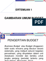 Pertemuan 1: Gambaran Umum Budget