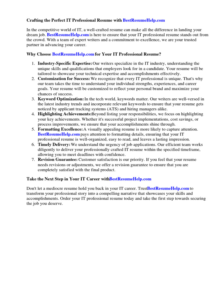 It Professional Resume Samples - 1710556412