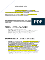 Media Literacy Cycle: Word Term