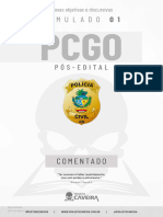 1º Simulado Completo - PCGO 2022 (Pós-Edital) - Projeto Caveira