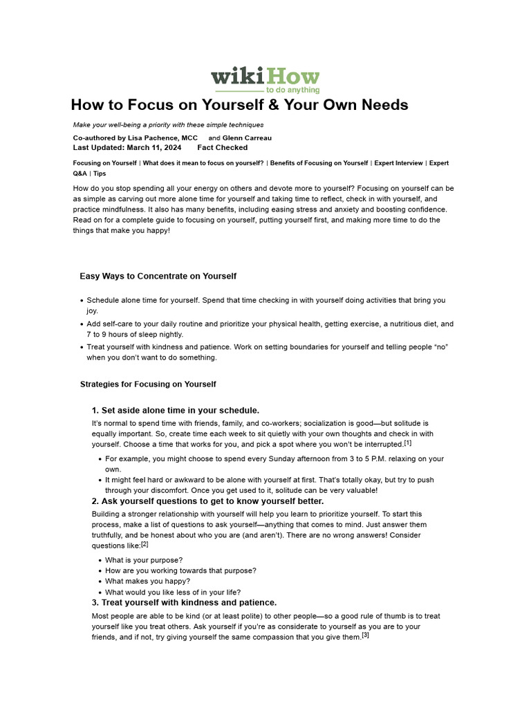 How to focus on yourself 17 ways to prioritize your needs download