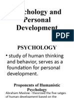 Sept. 13 Class Psychology and Personal Development