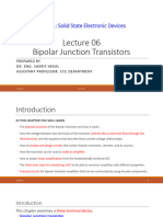 Lect 06 Bipolar Junction Transistor