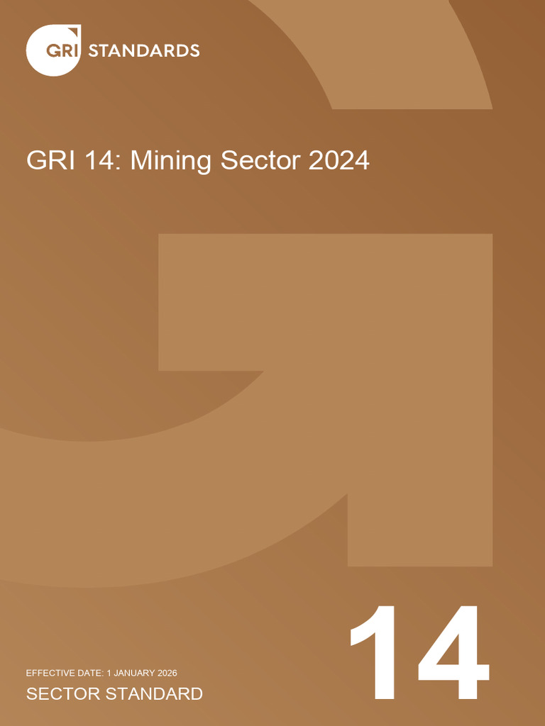 GRI 14 - Mining Sector 2024 | PDF | Mining | Climate Change Mitigation