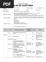 Plan de Auditoría Interna ISO 9001:2015 | PDF | Auditoría | Sistema de ...