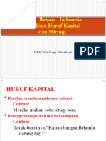 p1 Ejaan Bahasa Indonesia Penulisan Kapital Dan Miring