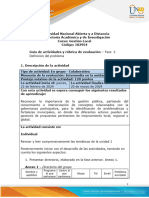 Guía de Actividades y Rúbrica de Evaluación - Unidad 1 - Fase 2 - Definición Del Problema