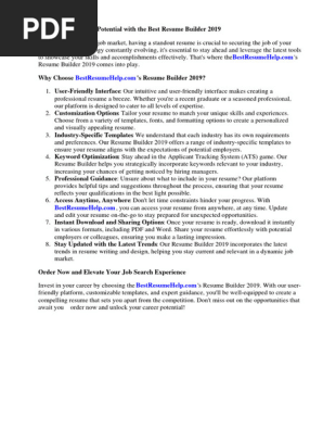 Best Resume Builder 2019