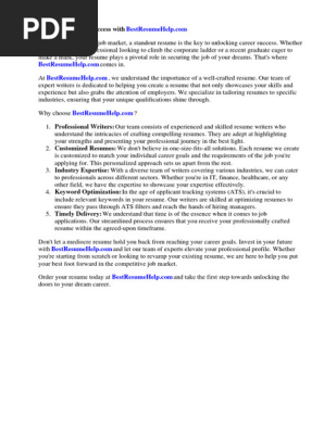 Good Cover Letter for Resume