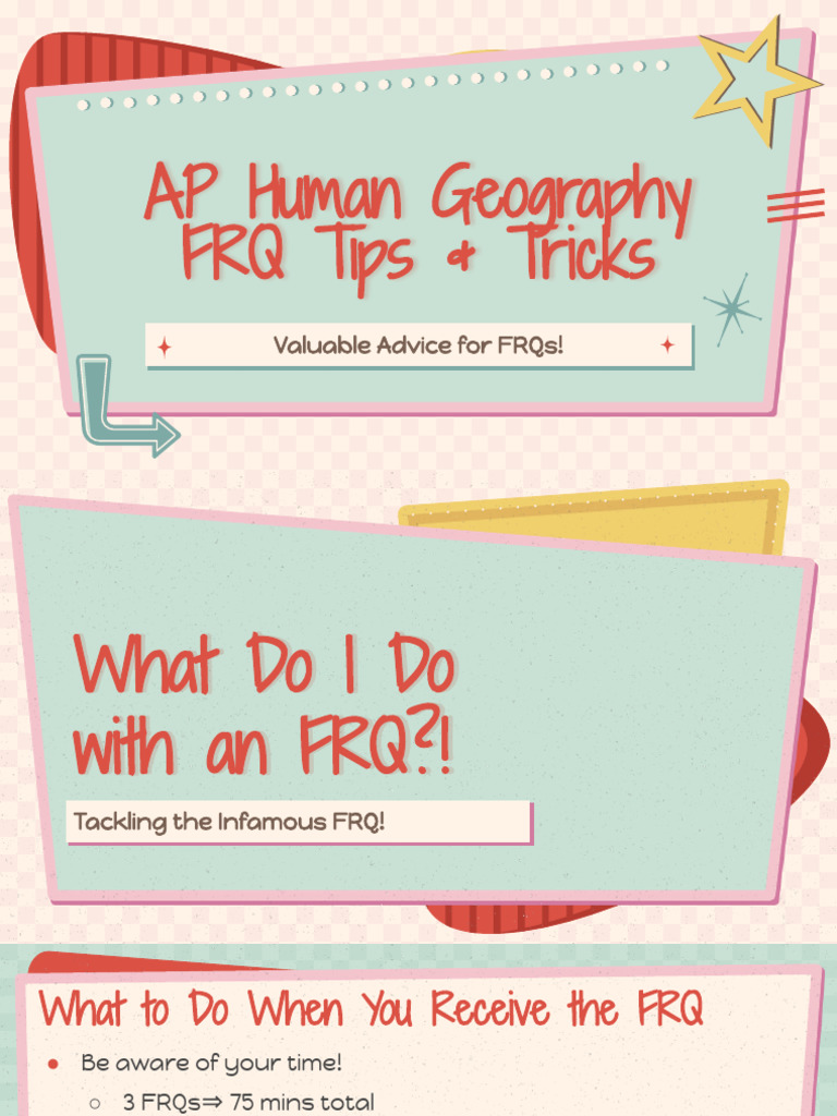 aphg frq tips tricks PDF