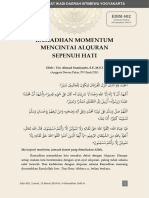 Edisi 402 - 150324 - Ahmad Sumiyato - Ramadan Momentum Mencintai Alquran Sepenuh Hati