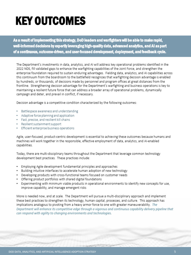 2023 Data Analytics And Artificial Intelligence Adoption Strategy 1