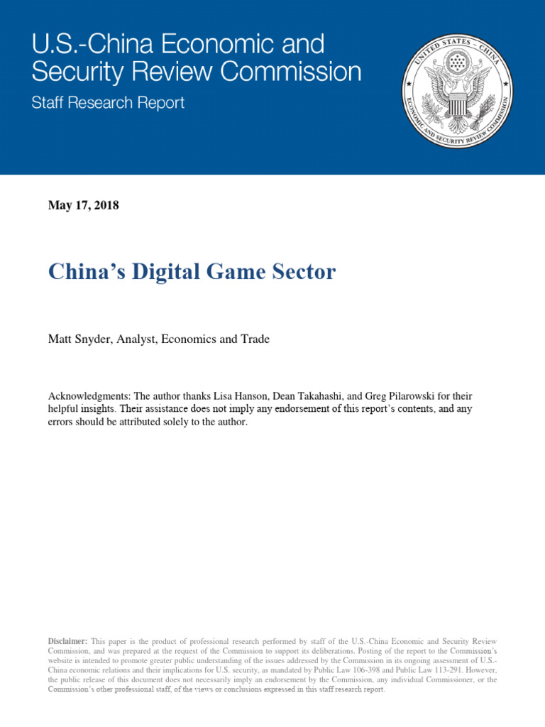 China's Digital Game Sector | PDF
