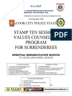 Ten Session Values Counseling Lessons For Drug Surrenderees