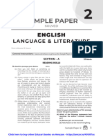 X - English - Sample Paper 2