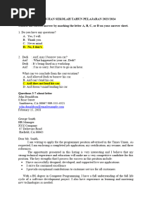 Soal US B. Ing 2024 Pak Erik