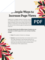 5 Simple Ways To Increase Page Views