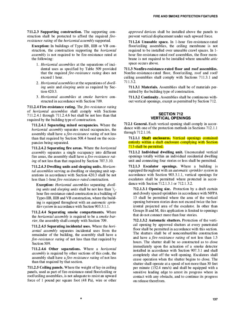 IBC 2018 Firestop Requirements Download Free PDF Wall