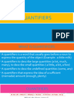 Quantifiers (Countable and Uncountable Nouns)