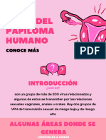Presentación Virus Papiloma Humano Ilustrado Rosa Rojo