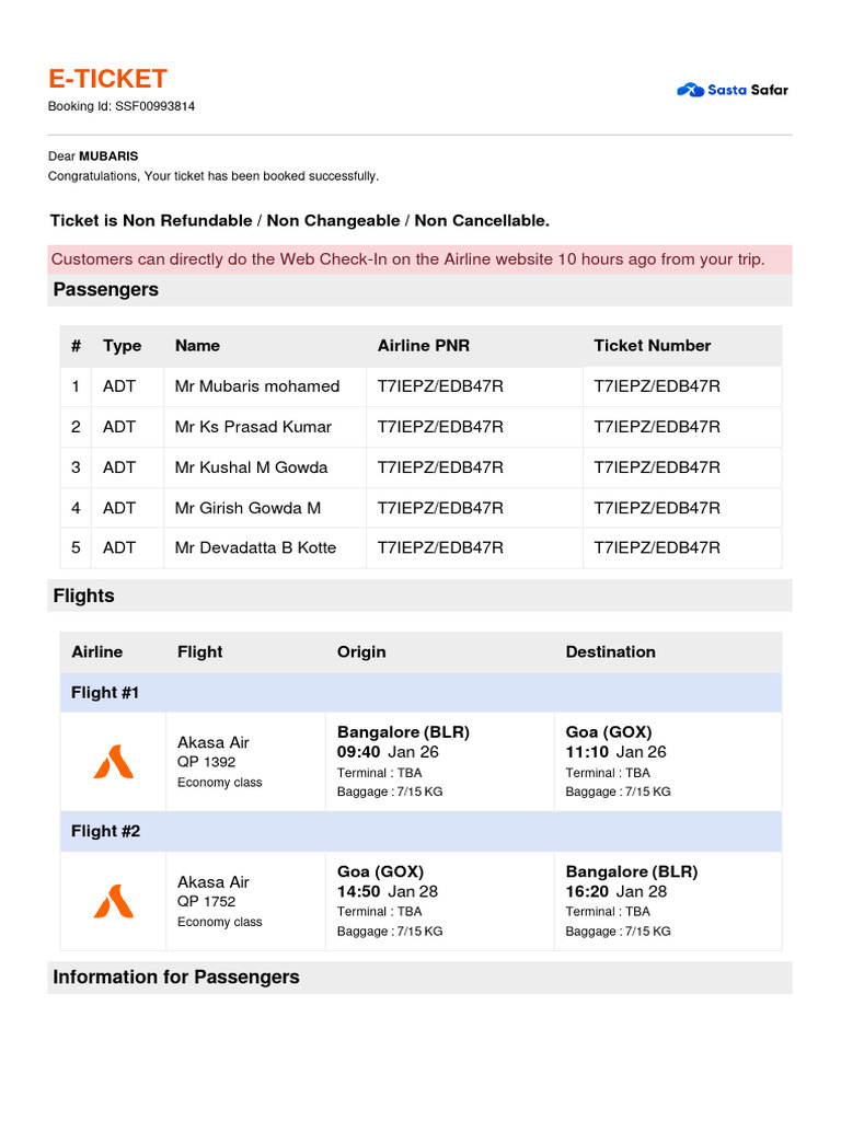 d Ticket | PDF | Airlines | Civil Aviation