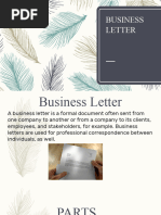 Business Letter Students