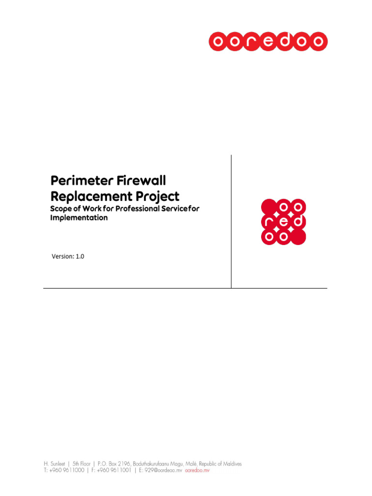 OMV Perimeter FW Replacement Project - Implementation SOW | PDF ...