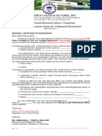 Informed Consent Form - Template