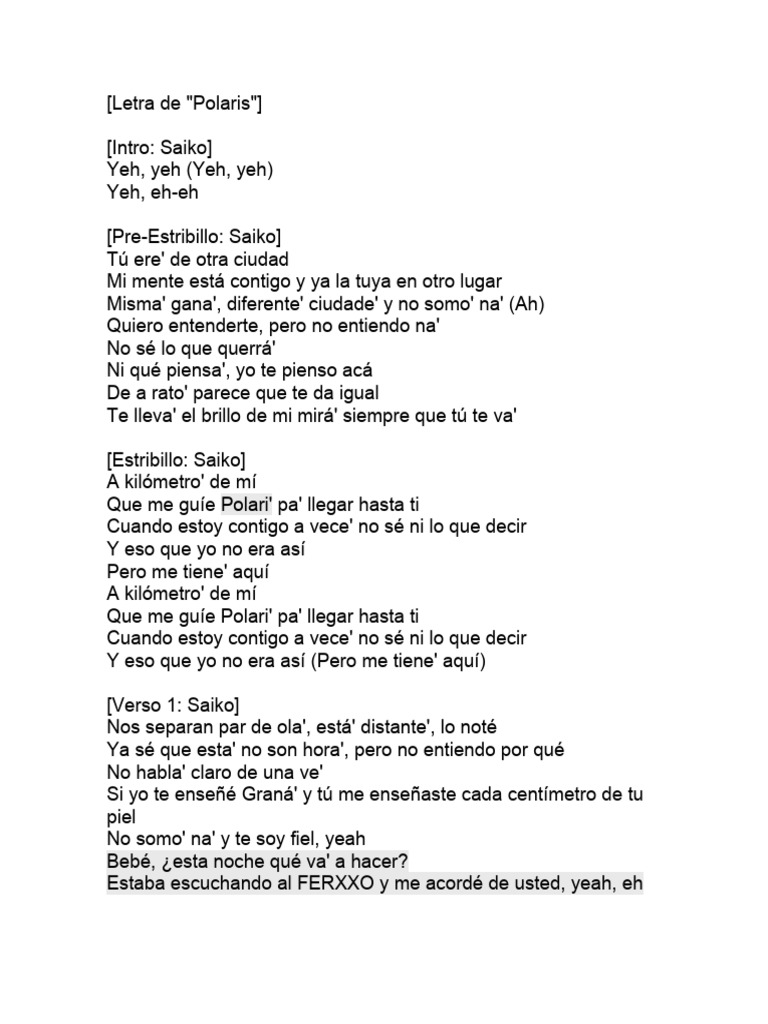 Letra de 