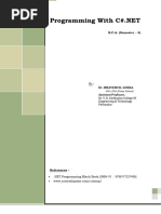 Unit - 1 & 3 (C# Programming BCA - 4)