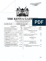 Gazette Notice No 7459 of 9th August 2019