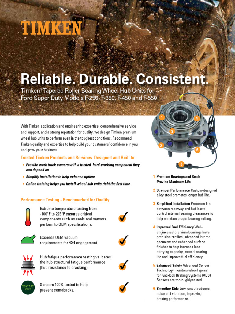 TRB Wheel Hub Units For Ford Super Duty Models - 10856 | PDF | Ford F ...