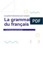 Grammaire Terminologie